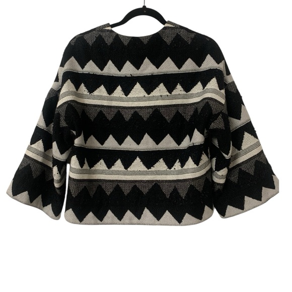 Yigal Azrouel Size 4 Textured 3D Knit Cropped Zip Front Jacket - Picture 2 of 7